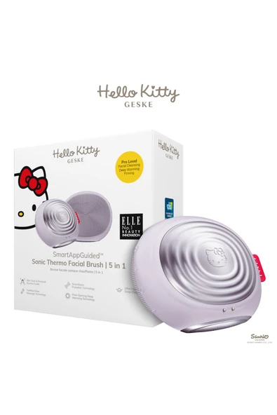 GESKE Hello Kitty Titreşimli Yüz Temizleme ve Isılı Masaj Cihazı  Sonic Thermo Facial Brush