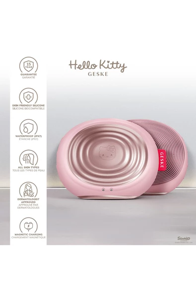 GESKE Hello Kitty Titreşimli Yüz Temizleme ve Isılı Masaj Cihazı Sonic Thermo Facial Brush - 3