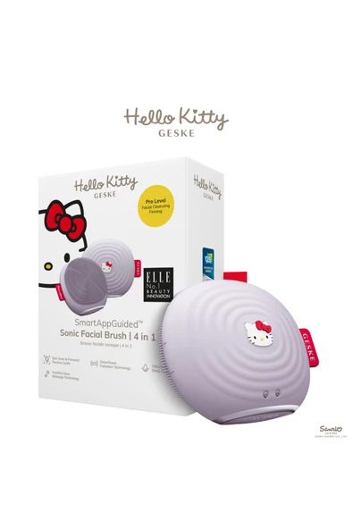 Geske Hello Kitty Titreşimli Yüz Temizleme Ve  Masaj Cihazı   Sonic Thermo Facial Brush