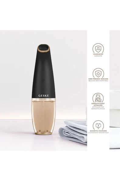 GESKE Aqua Stream Çift Başlıklı Siyah Nokta ve Yüz Temizleme Cihazı Aqua Stream Face Cleanser - 4