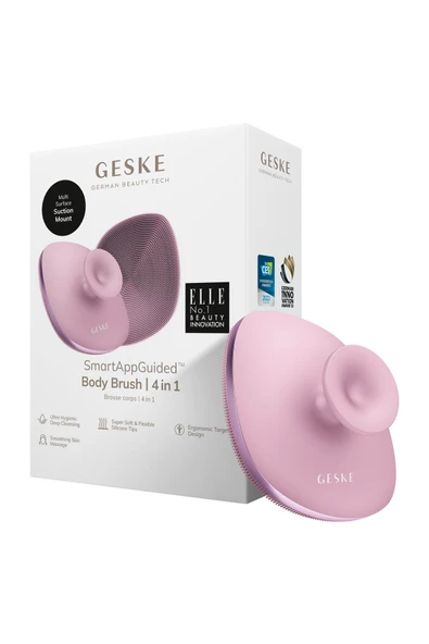 GESKE Metal Detaylı Yumuşak Silikonlu Vücut Temizleme Fırçası Body Brush