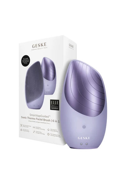 GESKE  Titreşimli Yüz Temizleme ve Isılı Masaj Cihazı  Sonic Thermo Facial Brush