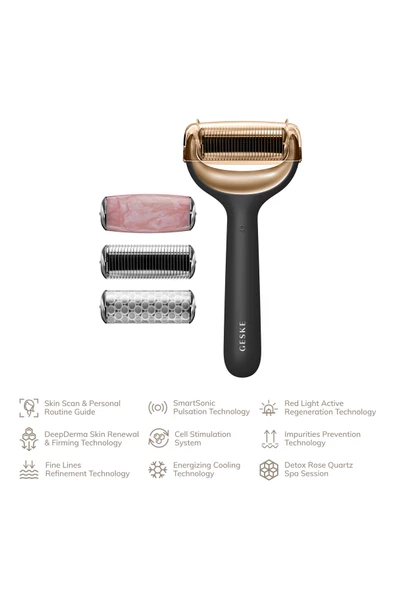 GESKE  Mikro İğneli, Buz Başlığı, Pembe Kuvars Başlıklı Dermaroller MicroNeedle Face & Body Roller - Resim 2