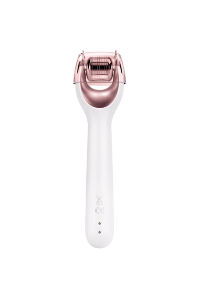 GESKE  Mikro İğneli, Buz Başlığı, Pembe Kuvars Başlıklı Dermaroller Cihaz  MicroNeedle Face Roller - 2