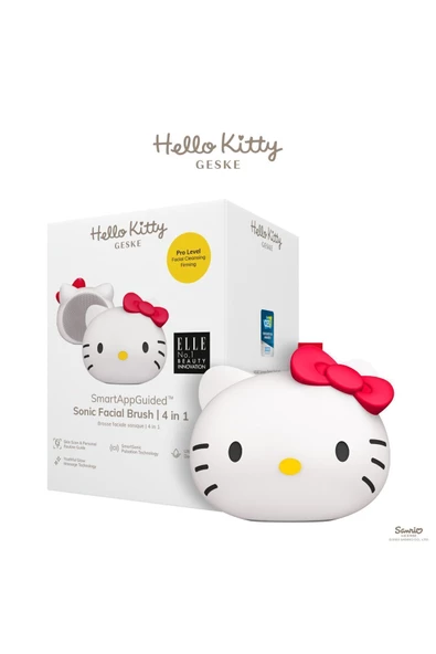 GESKE Hello Kitty Titreşimli Yüz Temizleme Cihazı Sonic Facial Brush