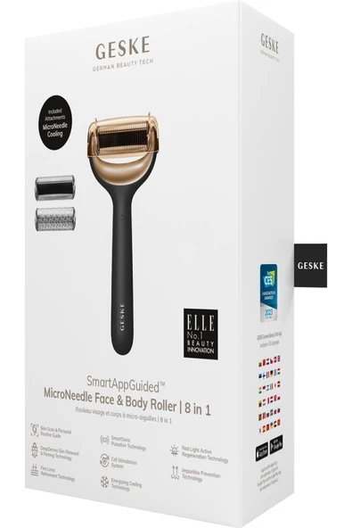 GESKE Mikro İğneli, Buz Başlıklı Dermaroller MicroNeedle Face & Body Roller - 6