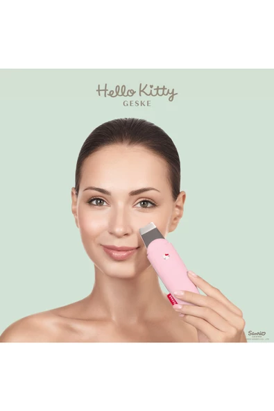 GESKE Hello Kitty Micro Akım Siyah Nokta Temizleme Cihazı MicroCurrent Skin Scrubber Blackhead Remover - 6