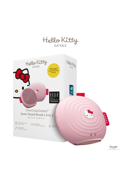 Geske Hello Kitty Titreşimli Yüz Temizleme Ve  Masaj Cihazı Sonic Thermo Facial Brush