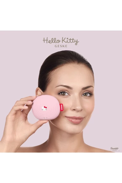 Geske Hello Kitty Titreşimli Yüz Temizleme Ve  Masaj Cihazı Sonic Thermo Facial Brush - 4