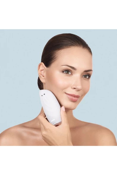 GESKE Titreşimli Mikro Akım Termal Yüz Temizleme ve Cilt Sıkılaştırıcı Cihaz   Sonic Thermo Facial Brush Face-Lifter - 5