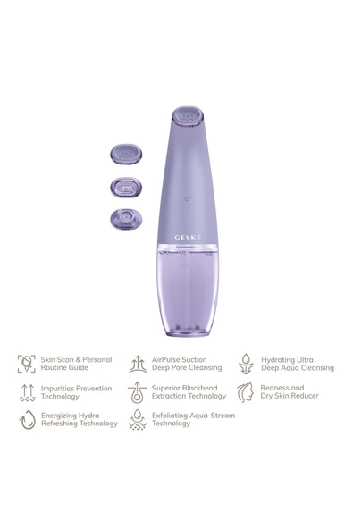 GESKE Stream Çift Başlıklı Siyah Nokta ve Yüz Temizleme Cihazı Aqua Stream Face Cleanser - 4