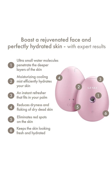 GESKE Buharlı Cilt Nemlendirici Ve Yenileyici  Yüz Bakım Cihazı  Facial Hydration Refresher - 3