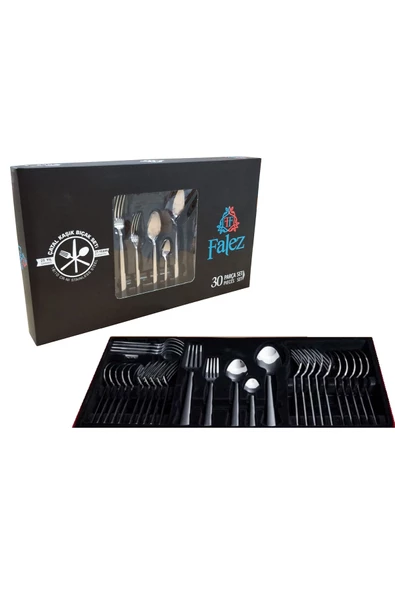 FALEZ Alize Parlak Çatal Kaşık Takımı 30 Parça - 2