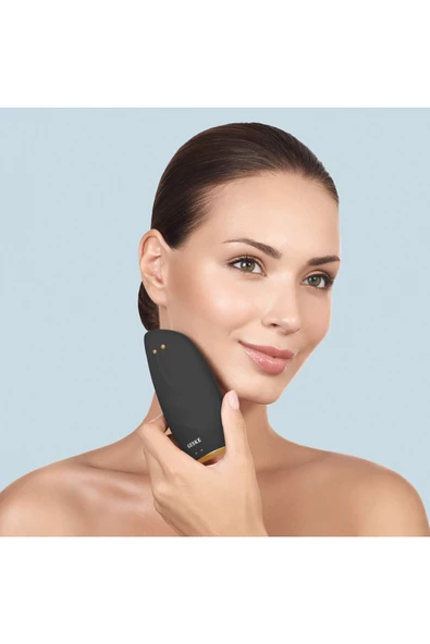 GESKE Titreşimli Mikro Akım Termal Yüz Temizleme ve Cilt Sıkılaştırıcı Cihaz   Sonic Thermo Facial Brush Face-Lifter - 5