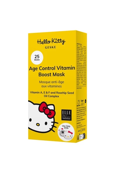 GESKE Age Control Vitamin Boost Mask-Head (Anti-Age Vitamin Kompleks İçeren Maske)