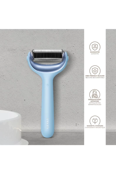 GESKE  Mikro İğneli, Buz Başlığı, Pembe Kuvars Başlıklı Dermaroller MicroNeedle Face & Body Roller - 4