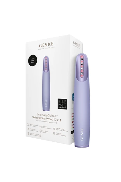 GESKE Titreşimli Kırmızı Led Terapili Sıkılaştırıcı Yüz Bakım Cihazı  Skin Firming Wand - 1