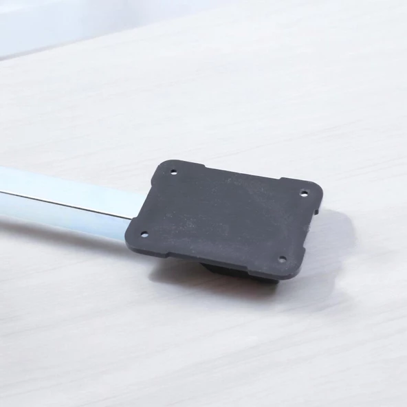 Sofra Ayağı 25 cm Metal 4 Adet Plastik Siyah Taban Katlanır Yer Sofrası Sini Altı Mobilya Ayak Masa - 10
