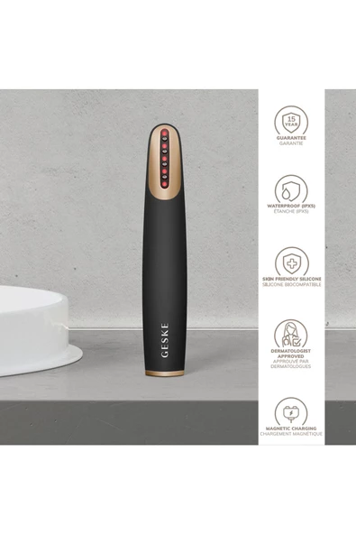 GESKE Titreşimli Kırmızı Led Terapili Sıkılaştırıcı Yüz Bakım Cihazı  Skin Firming Wand - 3