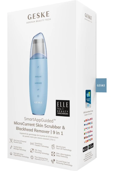 GESKE Mikro Akım Cilt Ve Siyah Nokta Temizleyici | Micro Current Skin Scrubber & Blackhead Remover 9 In 1 - 6