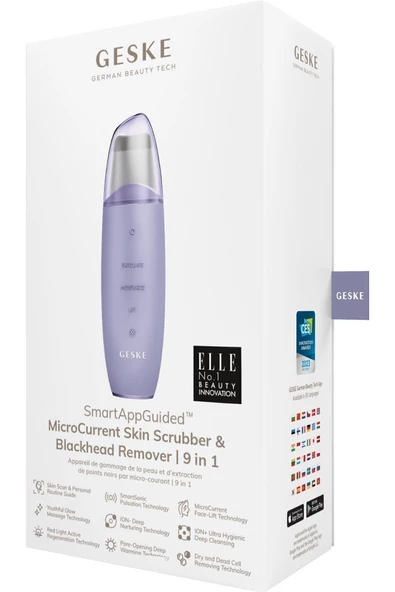 GESKE Mikro Akım Siyah Nokta Temizleme Cihazı MicroCurrent Skin Scrubber & Blackhead Remover - 6