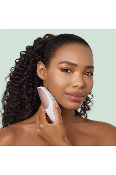 GESKE  Titreşimli Yüz Temizleme ve Isılı Masaj Cihazı  Sonic Thermo Facial Brush - Resim 4