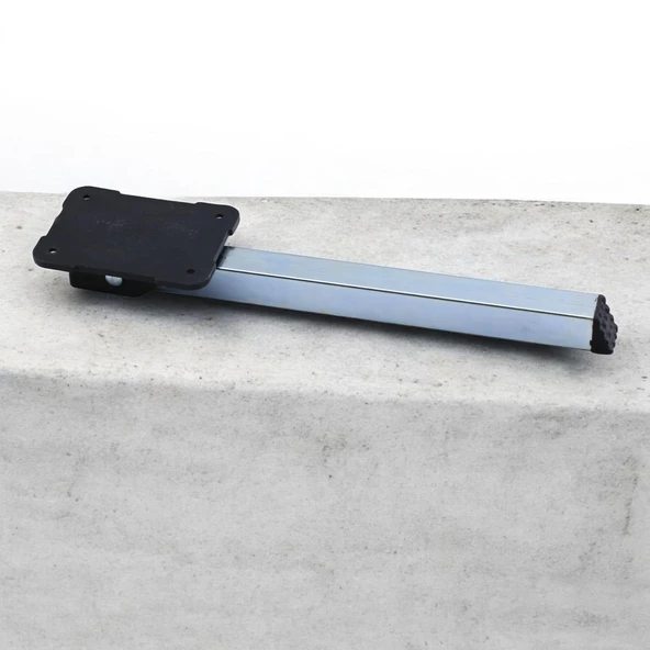 Sofra Ayağı 25 cm Metal 4 Adet Plastik Siyah Taban Katlanır Yer Sofrası Sini Altı Mobilya Ayak Masa - 6