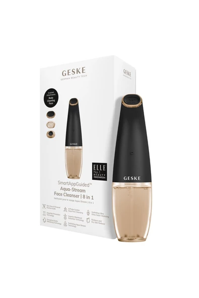 GESKE  Aqua-Stream Çift Başlıklı Siyah Nokta ve  Yüz Temizleme Cihazı  Aqua-Stream Face Cleanser - Resim 4