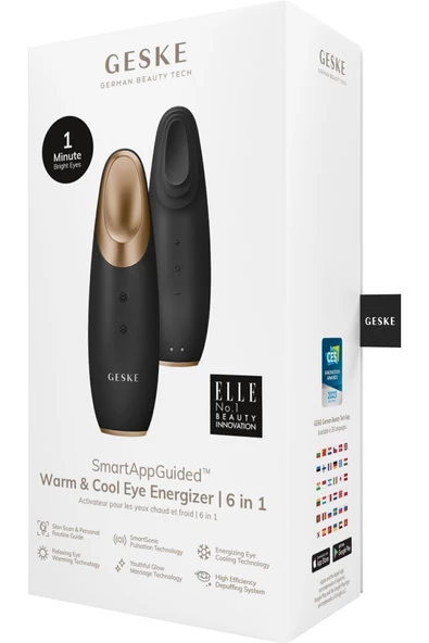 GESKE  Titreşimli Soğutma ve Isıtma Sağlayan Akıllı Göz Çevresi Masaj Cihazı  Warm & Cool Eye Energizer - Resim 6