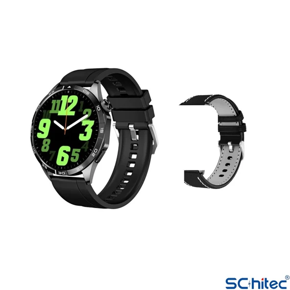 ScHitec GT4 Max Amoled Ekran Android İos HarmonyOs Uyumlu Akıllı Saat Siyah - 3