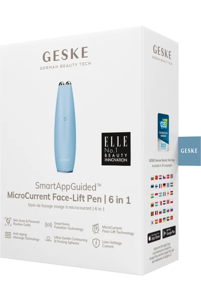 GESKE Titreşimli Mikro Akım Yüz Germe ve Sıkılaştırma Sağlayan Akıllı Kalem  MicroCurrent Face-Lift Pen - Resim 6