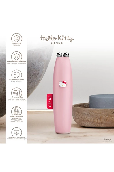 GESKE Hello Kitty Titreşimli Mikro Akım Yüz Sıkılaştırıcı Akıllı Kalem  Microcurrent Face-lift Pen - 3
