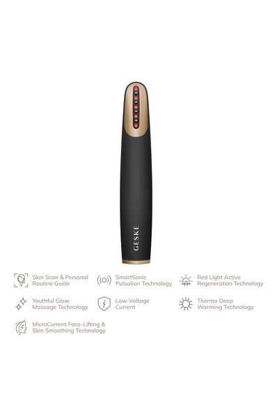 GESKE Titreşimli Kırmızı Led Terapili Sıkılaştırıcı Yüz Bakım Cihazı  Skin Firming Wand - 2