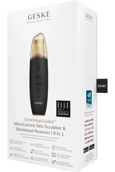 GESKE Mikro Akım Siyah Nokta Temizleme Cihazı MicroCurrent Skin Scrubber & Blackhead Remover - Resim 6