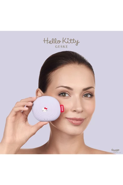 GESKE Hello Kitty Titreşimli Yüz Temizleme Ve  Masaj Cihazı Sonic Thermo Facial Brush - 4