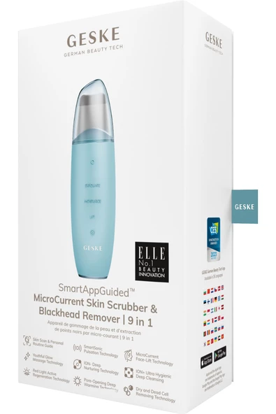 GESKE Mikro Akım Siyah Nokta Temizleme Cihazı  MicroCurrent Skin Scrubber & Blackhead Remover - Resim 6