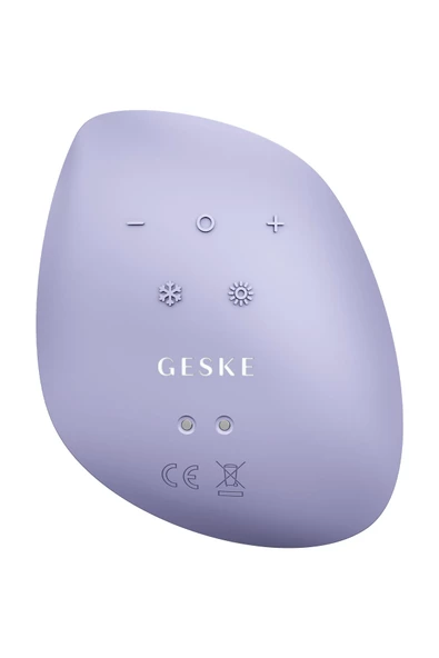 GESKE Titreşimli, Soğutma ve Isıtmalı, Led Terapili Yüz Maskesi Bakım Cihazı  Sonic Warm & Cool Mask - 2