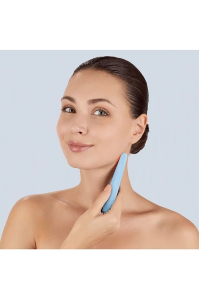 GESKE Titreşimli Kırmızı Led Terapili Sıkılaştırıcı Yüz Bakım Cihazı  Skin Firming Wand - Resim 4