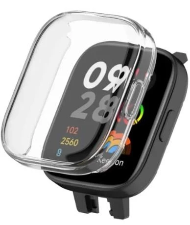 Xiaomi Redmi Watch 3 Akıllı Saat Uyumlu Tam Koruma Önü Kapalı Silikon Kılıf