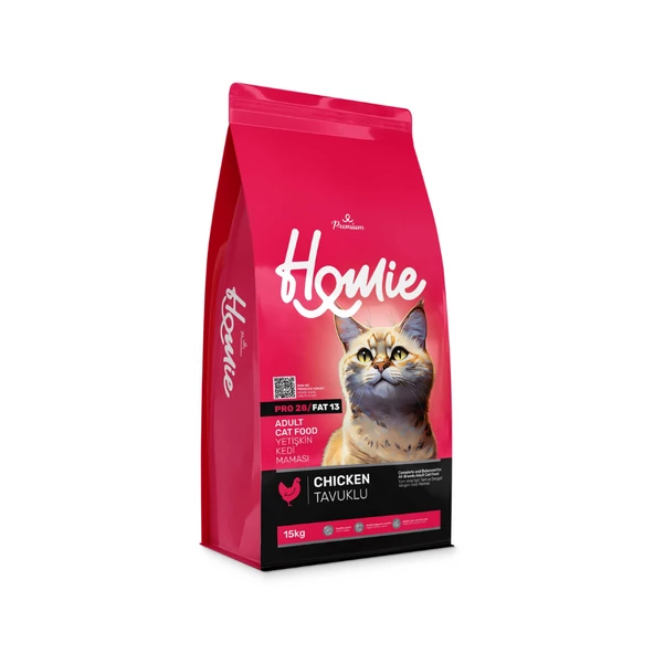 Homie Premium Tavuklu Yetişkin Kedi Maması 15 Kg