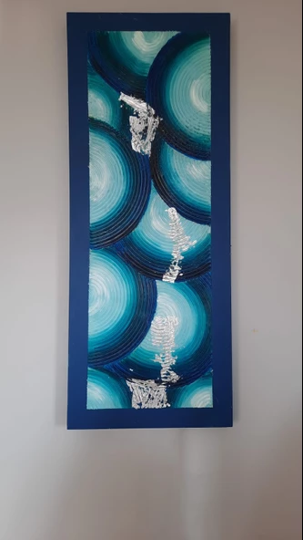 deri üzeri yağlı boya çalışma