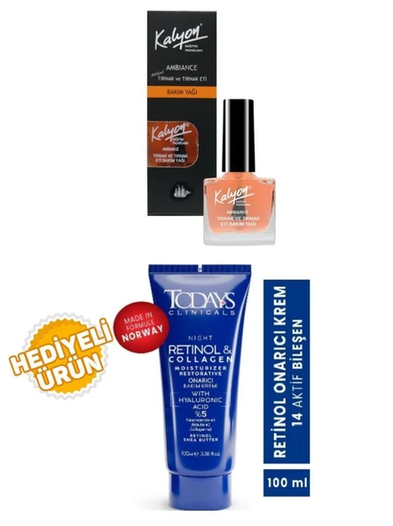 Kalyon Tırnak Bakım Yağı+Todays Onarıcı Krem 100Ml Hediyeli