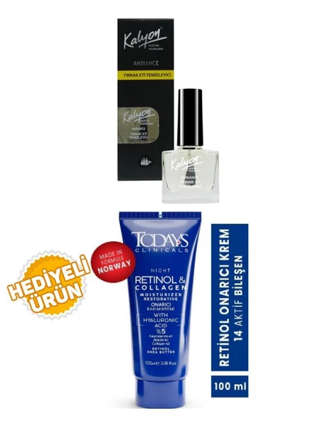 Kalyon Tırnak Eti Temizleyici+Todays Onarıcı Krem 100Ml Hediyeli