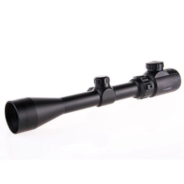 SP 3-9x40 Zoomlu Çıft Işıklı Dürbün Ve Montaj Kelepçeli