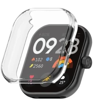 Xiaomi Redmi Watch 4 Akıllı Saat Uyumlu Tam Koruma Önü Kapalı Silikon Kılıf - 4