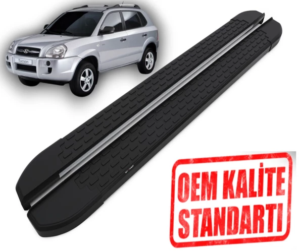 TUCSON 2004 2005 2006 2007 2008 2009 ARACA ÖZEL NEVADA SİYAH YAN BASAMAK ürün görseli 1