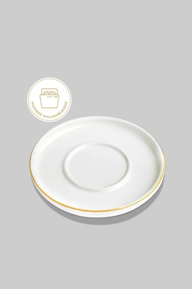 Nehir mira porselen sedef yaldızlı kahve fincan takımı seti  6 kişilik - Resim 6