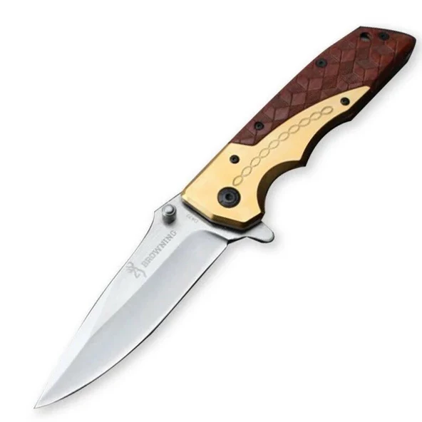 Browning DA77 Titanium Handle Hunting Camping Survival Folding Pocket K nife