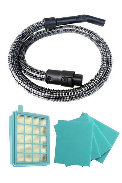 Philips FC 9533 Çelik Telli Süpürge Hortumu ve Hepa Filtresi 4 Süngerli