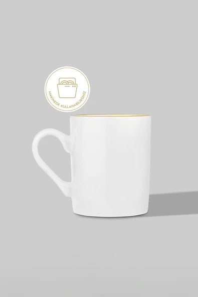 Nehir mira porselen sedef yaldızlı kahve fincan takımı seti  6 kişilik - Resim 5